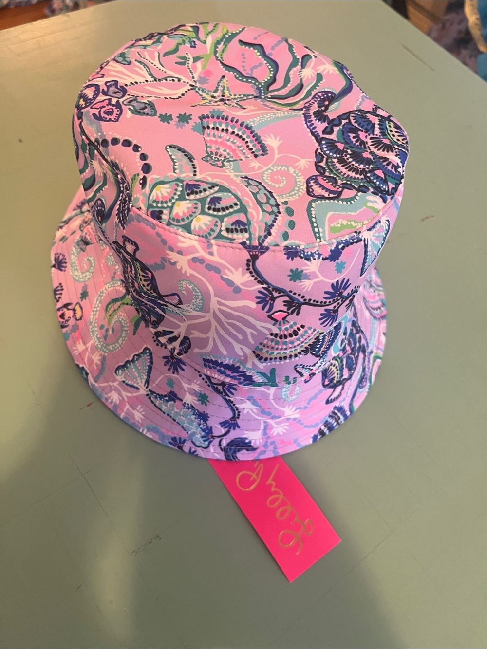 Lilly Pulitzer Pink Multicolor Paisley Kids Bucket Hat